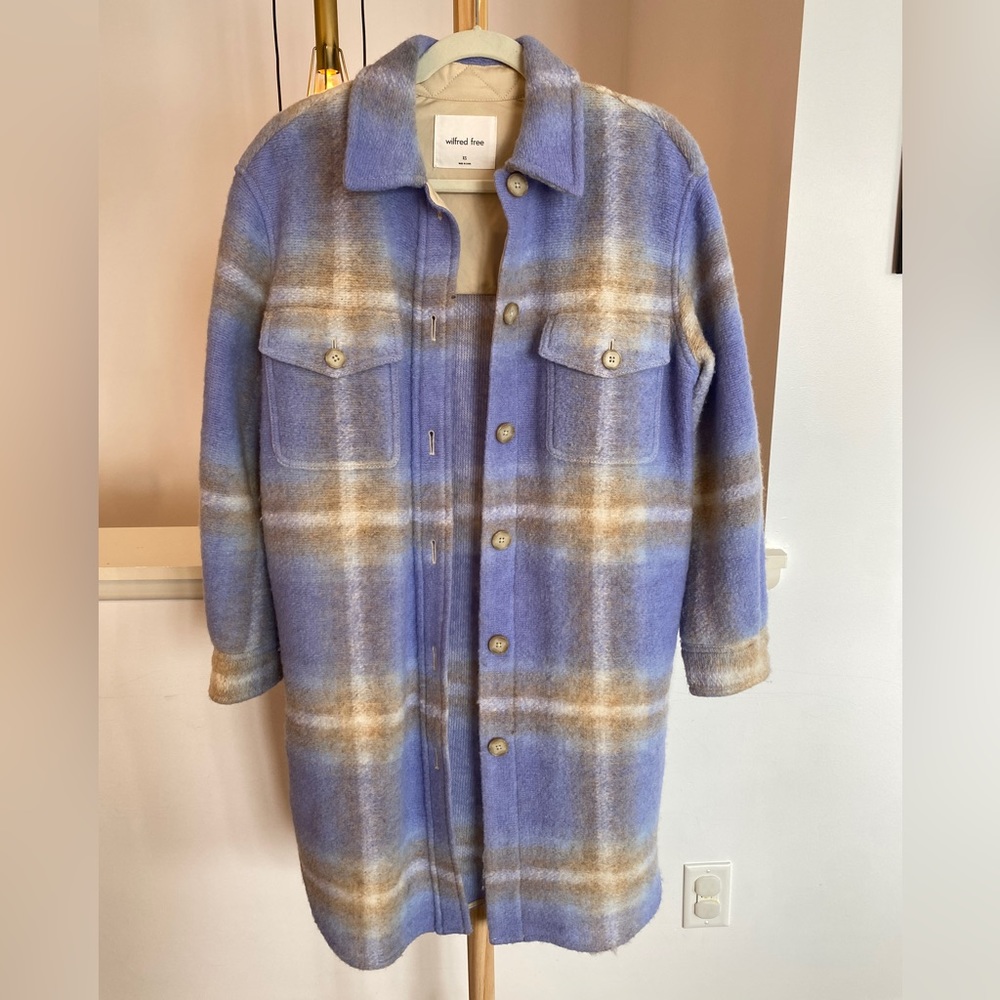Aritzia Wilfred Free The Ganna Long Shirt Jacket